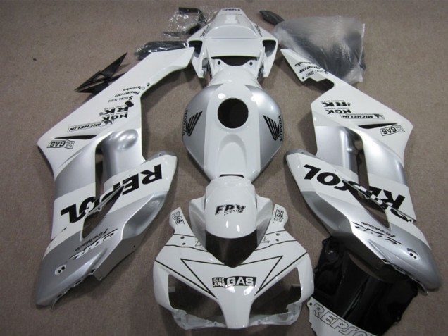 Carénage Moto CBR 1000 RR 2004-2005 - Argent Repsol Carénage Moto CBR 1000 RR 2004-2005 - Argent Repsol