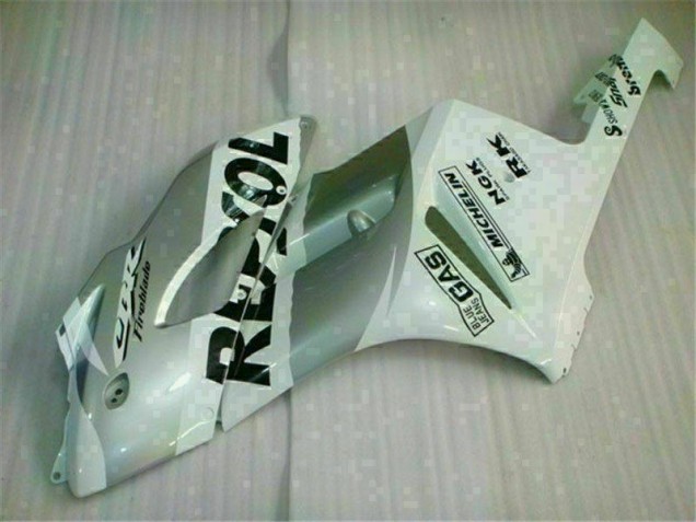 Carénage Moto CBR 1000 RR 2004-2005 - Blanc Argent Repsol Carénage Moto CBR 1000 RR 2004-2005 - Blanc Argent Repsol