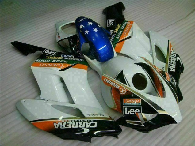 Carénage Moto CBR 1000 RR 2004-2005 - Blanc Bleu Carénage Moto CBR 1000 RR 2004-2005 - Blanc Bleu
