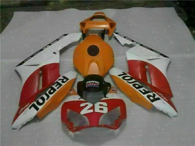 Carénage Moto CBR 1000 RR 2004-2005 - Orange Rouge Repsol 26