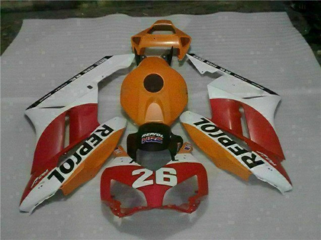 Carénage Moto CBR 1000 RR 2004-2005 - Orange Rouge Repsol 26