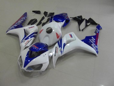Carénage Moto CBR 1000 RR 2006-2007 - Blanc Nacré Bleu