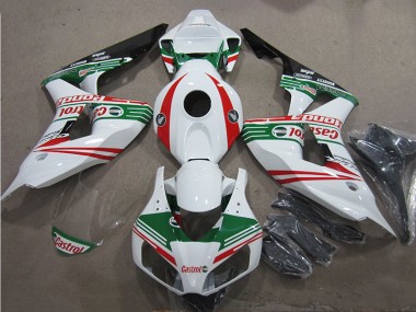 Carénage Moto CBR 1000 RR 2006-2007 - Blanc Vert Rouge Castrol