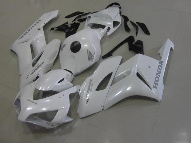 Carénage Moto CBR 1000 RR 2006-2007 - Blanc avec Argent Décalque