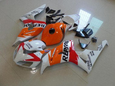 Carénage Moto CBR 1000 RR 2006-2007 - Blanc et Orange Repsol