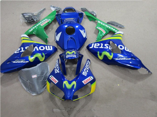 Carénage Moto CBR 1000 RR 2006-2007 - Bleu Movistar Castrol Carénage Moto CBR 1000 RR 2006-2007 - Bleu Movistar Castrol