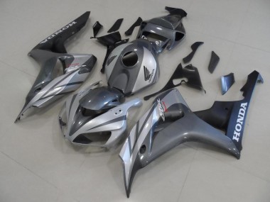 Carénage Moto CBR 1000 RR 2006-2007 - Gris Argent et Noir Mat