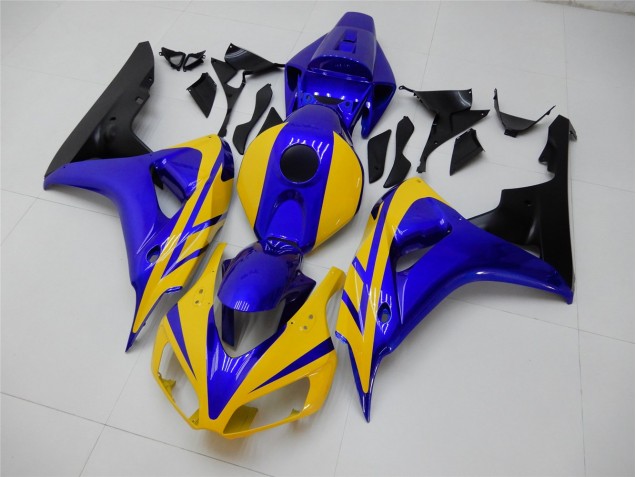 Carénage Moto CBR 1000 RR 2006-2007 - Jaune Bleu Carénage Moto CBR 1000 RR 2006-2007 - Jaune Bleu