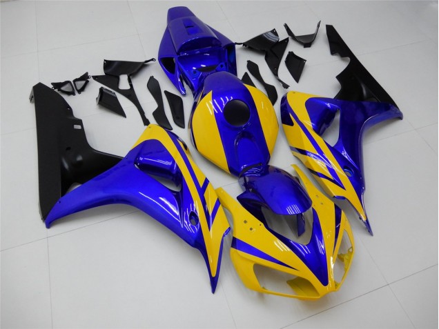 Carénage Moto CBR 1000 RR 2006-2007 - Jaune Bleu Carénage Moto CBR 1000 RR 2006-2007 - Jaune Bleu
