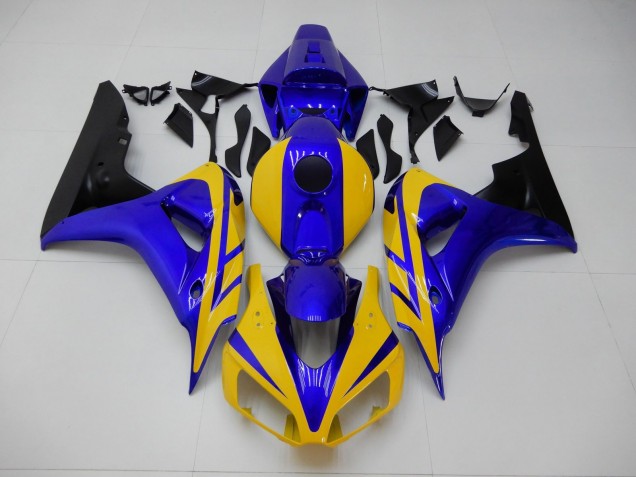 Carénage Moto CBR 1000 RR 2006-2007 - Jaune Bleu Carénage Moto CBR 1000 RR 2006-2007 - Jaune Bleu