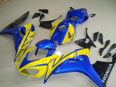 Carénage Moto CBR 1000 RR 2006-2007 - Jaune Bleu Noir