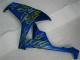 Carénage Moto CBR 1000 RR 2006-2007 - Jaune Flamme Bleu Carénage Moto CBR 1000 RR 2006-2007 - Jaune Flamme Bleu