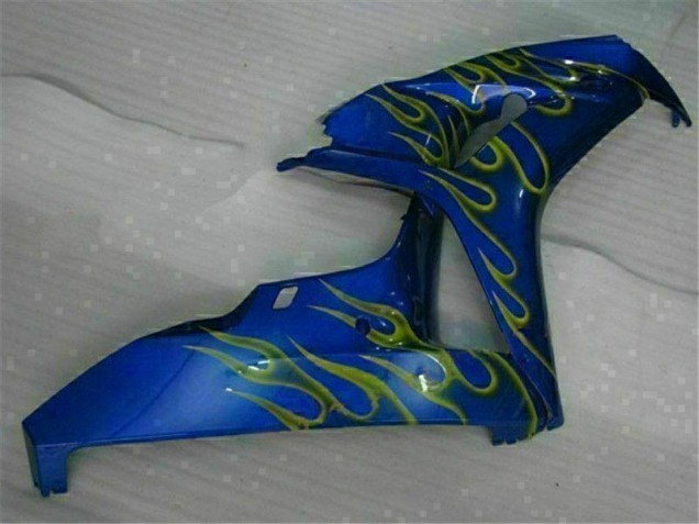 Carénage Moto CBR 1000 RR 2006-2007 - Jaune Flamme Bleu Carénage Moto CBR 1000 RR 2006-2007 - Jaune Flamme Bleu