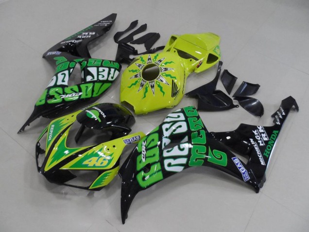 Carénage Moto CBR 1000 RR 2006-2007 - Jaune Vert Rossi Carénage Moto CBR 1000 RR 2006-2007 - Jaune Vert Rossi