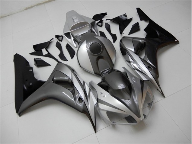 Carénage Moto CBR 1000 RR 2006-2007 - Noir Argent Gris Carénage Moto CBR 1000 RR 2006-2007 - Noir Argent Gris