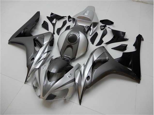 Carénage Moto CBR 1000 RR 2006-2007 - Noir Argent Gris Carénage Moto CBR 1000 RR 2006-2007 - Noir Argent Gris