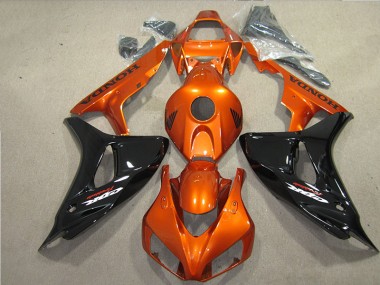 Carénage Moto CBR 1000 RR 2006-2007 - Noir Orange Fireblade