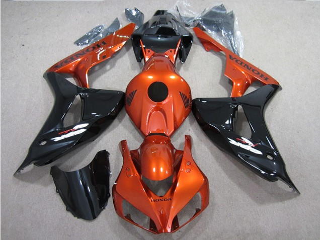 Carénage Moto CBR 1000 RR 2006-2007 - Noir Orange Carénage Moto CBR 1000 RR 2006-2007 - Noir Orange