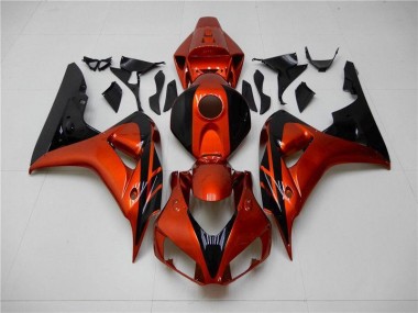 Carénage Moto CBR 1000 RR 2006-2007 - Orange Noir