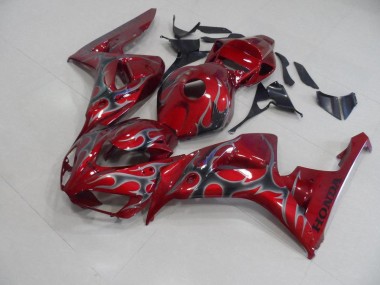 Carénage Moto CBR 1000 RR 2006-2007 - Rouge Argent Flamme