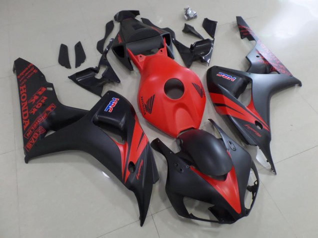 Carénage Moto CBR 1000 RR 2006-2007 - Rouge et Noir Mat Carénage Moto CBR 1000 RR 2006-2007 - Rouge et Noir Mat