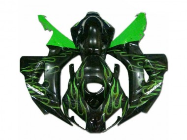 Carénage Moto CBR 1000 RR 2006-2007 - Vert Flamme Noir
