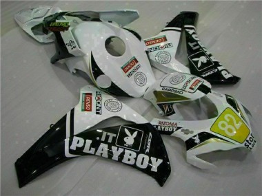 Carénage Moto CBR 1000 RR 2008-2011 - Blanc Noir Playboy