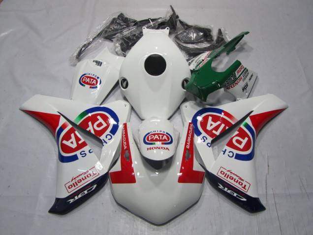 Carénage Moto CBR 1000 RR 2008-2011 - Blanc Rouge PATA Carénage Moto CBR 1000 RR 2008-2011 - Blanc Rouge PATA