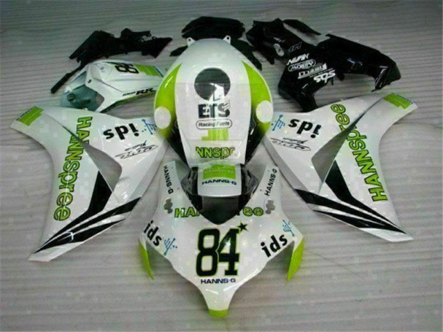 Carénage Moto CBR 1000 RR 2008-2011 - Blanc Vert Hannspree 84 Carénage Moto CBR 1000 RR 2008-2011 - Blanc Vert Hannspree 84
