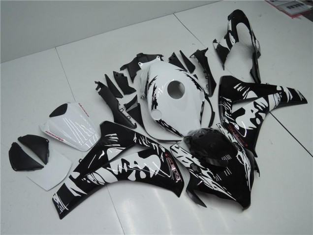Carénage Moto CBR 1000 RR 2008-2011 - Noir Blanc Carénage Moto CBR 1000 RR 2008-2011 - Noir Blanc