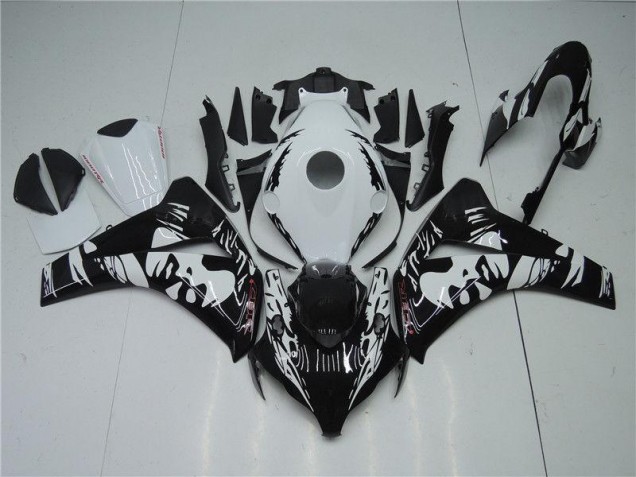 Carénage Moto CBR 1000 RR 2008-2011 - Noir Blanc Carénage Moto CBR 1000 RR 2008-2011 - Noir Blanc