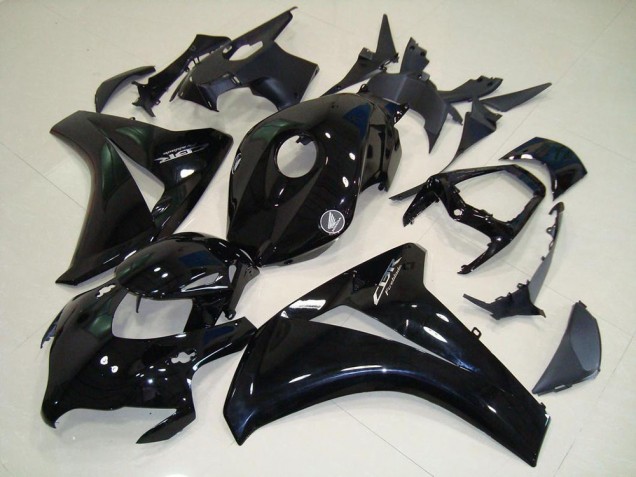 Carénage Moto CBR 1000 RR 2008-2011 - Noir Brillant Chrome Décalque