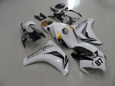 Carénage Moto CBR 1000 RR 2008-2011 - Noir et Blanc et Or