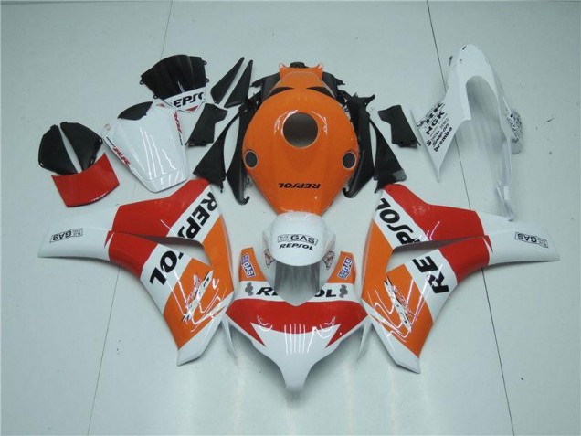 Carénage Moto CBR 1000 RR 2008-2011 - Orange Blanc Rouge Repsol Carénage Moto CBR 1000 RR 2008-2011 - Orange Blanc Rouge Repsol