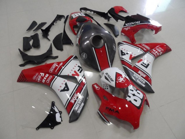 Carénage Moto CBR 1000 RR 2008-2011 - Rouge et Gris Fma Carénage Moto CBR 1000 RR 2008-2011 - Rouge et Gris Fma