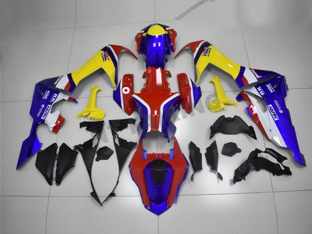 Carénage Moto CBR 1000 RR 2017-2023 - Bleu Jaune Rouge Carénage Moto CBR 1000 RR 2017-2023 - Bleu Jaune Rouge