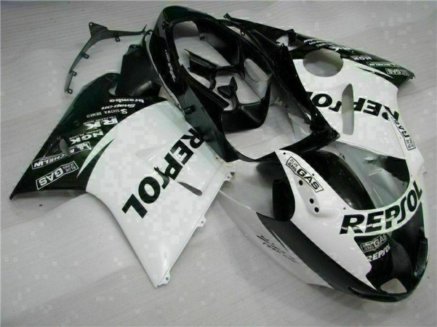 Carénage Moto CBR 1100 XX 1996-2007 - Blanc Noir Repsol Carénage Moto CBR 1100 XX 1996-2007 - Blanc Noir Repsol