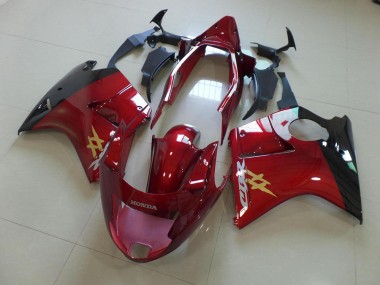 Carénage Moto CBR 1100 XX 1996-2007 - Rouge Bonbon Noir Style OEM