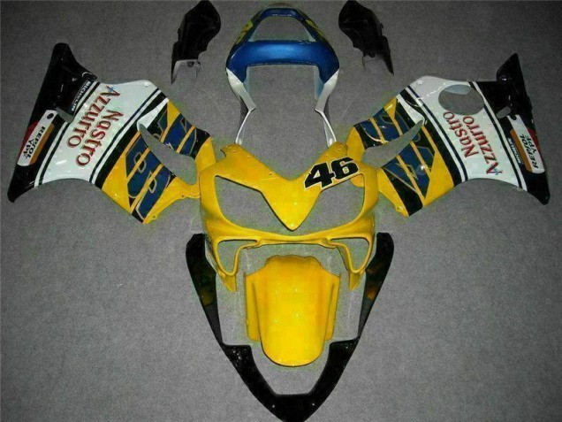 Carénage Moto CBR 600 F4i 2001-2003 - Jaune Blanc Carénage Moto CBR 600 F4i 2001-2003 - Jaune Blanc
