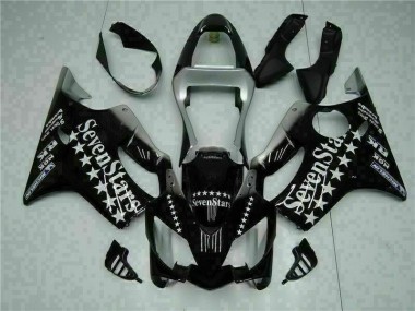 Carénage Moto CBR 600 F4i 2001-2003 - Noir Blanc SevenStarss