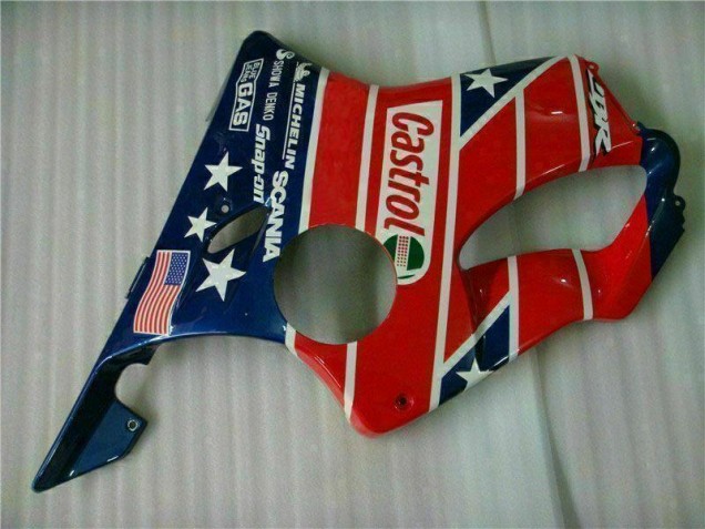 Carénage Moto CBR 600 F4i 2001-2003 - Rouge Blanc Bleu Castrol Cycle World Carénage Moto CBR 600 F4i 2001-2003 - Rouge Blanc Bleu Castrol Cycle World