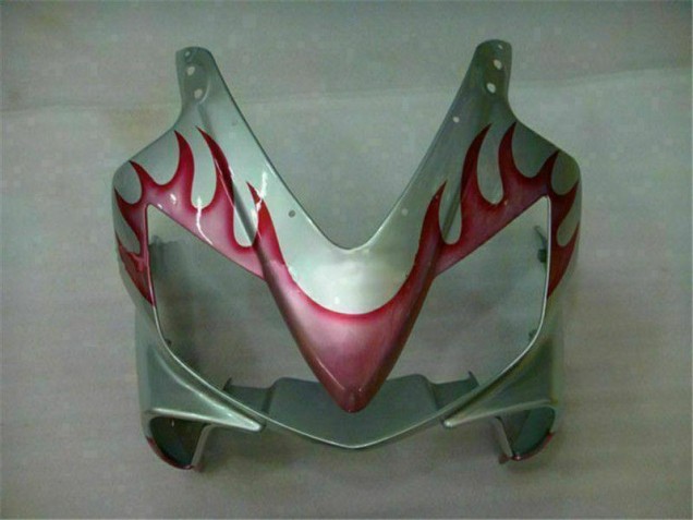 Carénage Moto CBR 600 F4i 2001-2003 - Rouge Flamme Argent Carénage Moto CBR 600 F4i 2001-2003 - Rouge Flamme Argent
