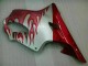 Carénage Moto CBR 600 F4i 2001-2003 - Rouge Flamme Argent Carénage Moto CBR 600 F4i 2001-2003 - Rouge Flamme Argent
