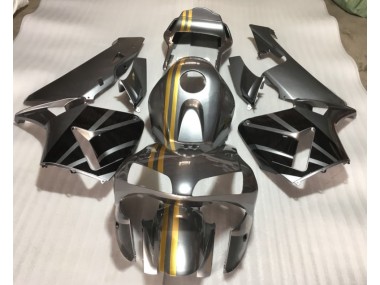 Carénage Moto CBR 600 RR 2003-2004 - Argent Or Noir