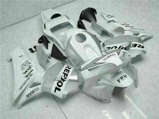Carénage Moto CBR 600 RR 2003-2004 - Blanc Argent Repsol Carénage Moto CBR 600 RR 2003-2004 - Blanc Argent Repsol