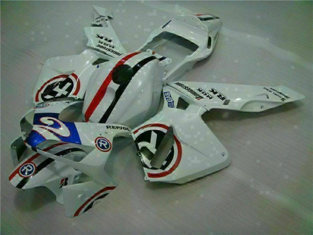 Carénage Moto CBR 600 RR 2003-2004 - Blanc Bleu R 2 Carénage Moto CBR 600 RR 2003-2004 - Blanc Bleu R 2