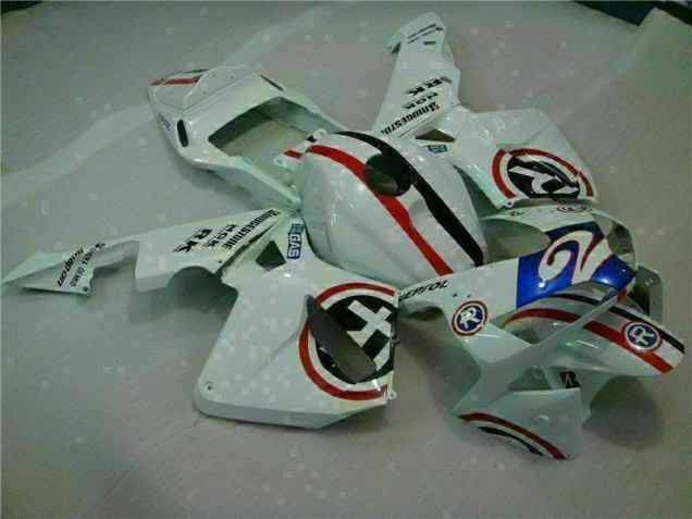 Carénage Moto CBR 600 RR 2003-2004 - Blanc Bleu R 2 Carénage Moto CBR 600 RR 2003-2004 - Blanc Bleu R 2