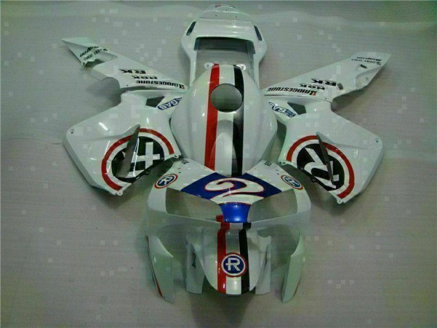 Carénage Moto CBR 600 RR 2003-2004 - Blanc Bleu R 2 Carénage Moto CBR 600 RR 2003-2004 - Blanc Bleu R 2