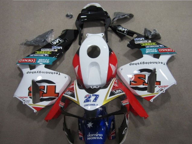Carénage Moto CBR 600 RR 2003-2004 - Blanc Rouge Bleu 27 Carénage Moto CBR 600 RR 2003-2004 - Blanc Rouge Bleu 27