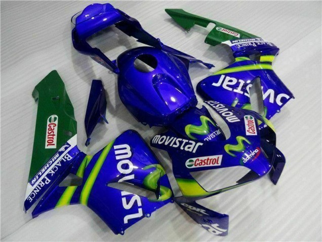 Carénage Moto CBR 600 RR 2003-2004 - Bleu Vert Movistar Castrol Carénage Moto CBR 600 RR 2003-2004 - Bleu Vert Movistar Castrol